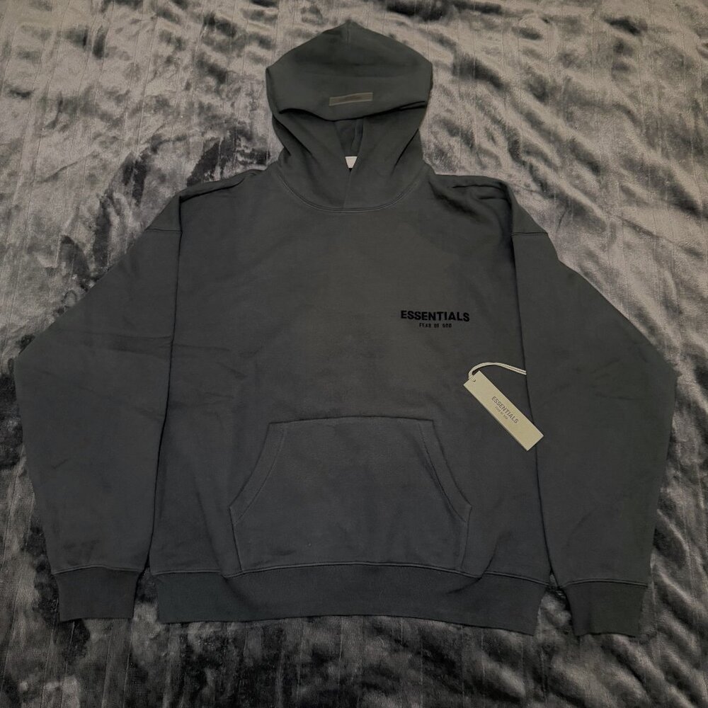 Fear of God Essentials Black/Stretch limo Hoodie BNWT 100% Authentic Unisex ✅